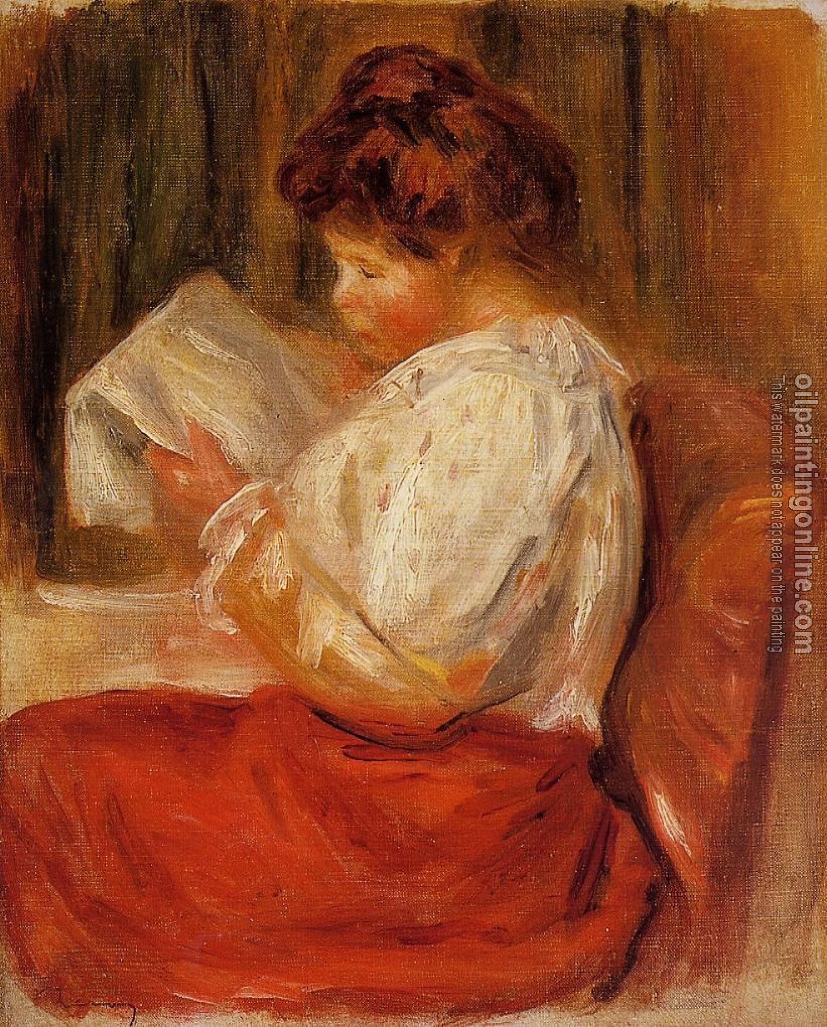 Renoir, Pierre Auguste - The Little Reader